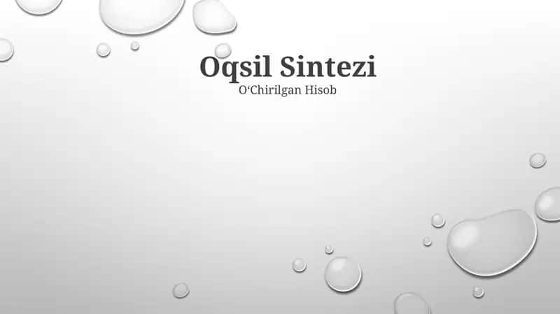 Oqsil Sintezi