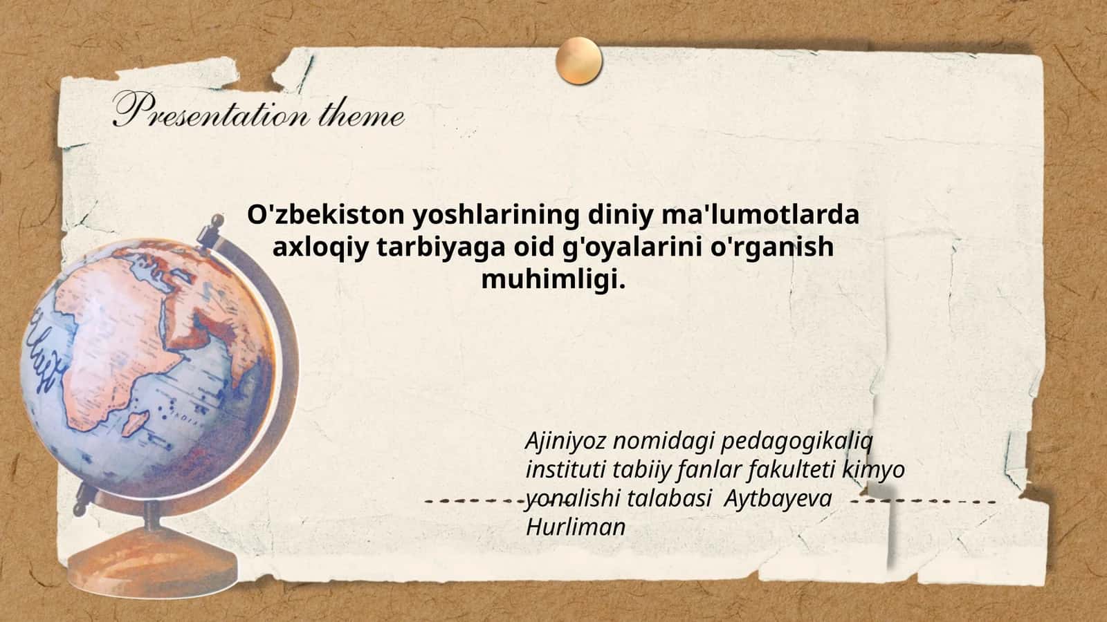 Diniy ma'lumotlardagi axloqiy tarbiya
