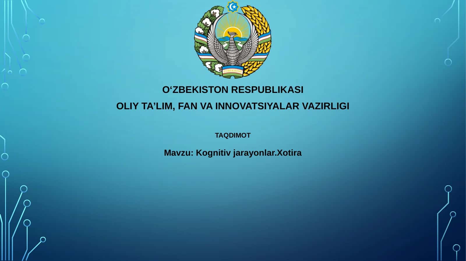 Kognitivjarayonlar.Xotira