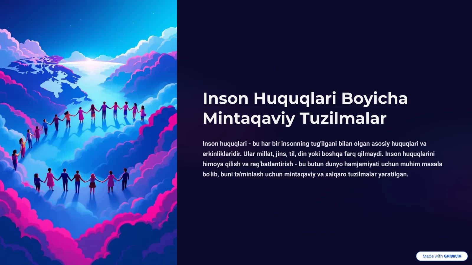Inson Huquqlari Boyicha Mintaqaviy Tuzilmalar