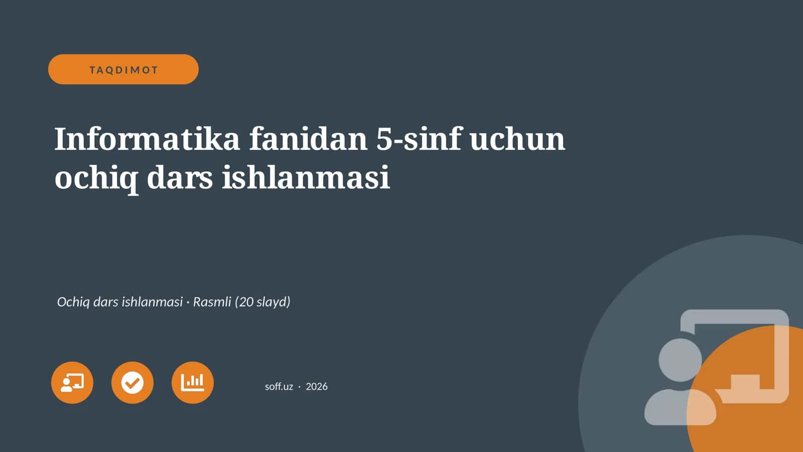 [Informatika fanidan 5-sinf uchun ochiq dars ishlanmasi]