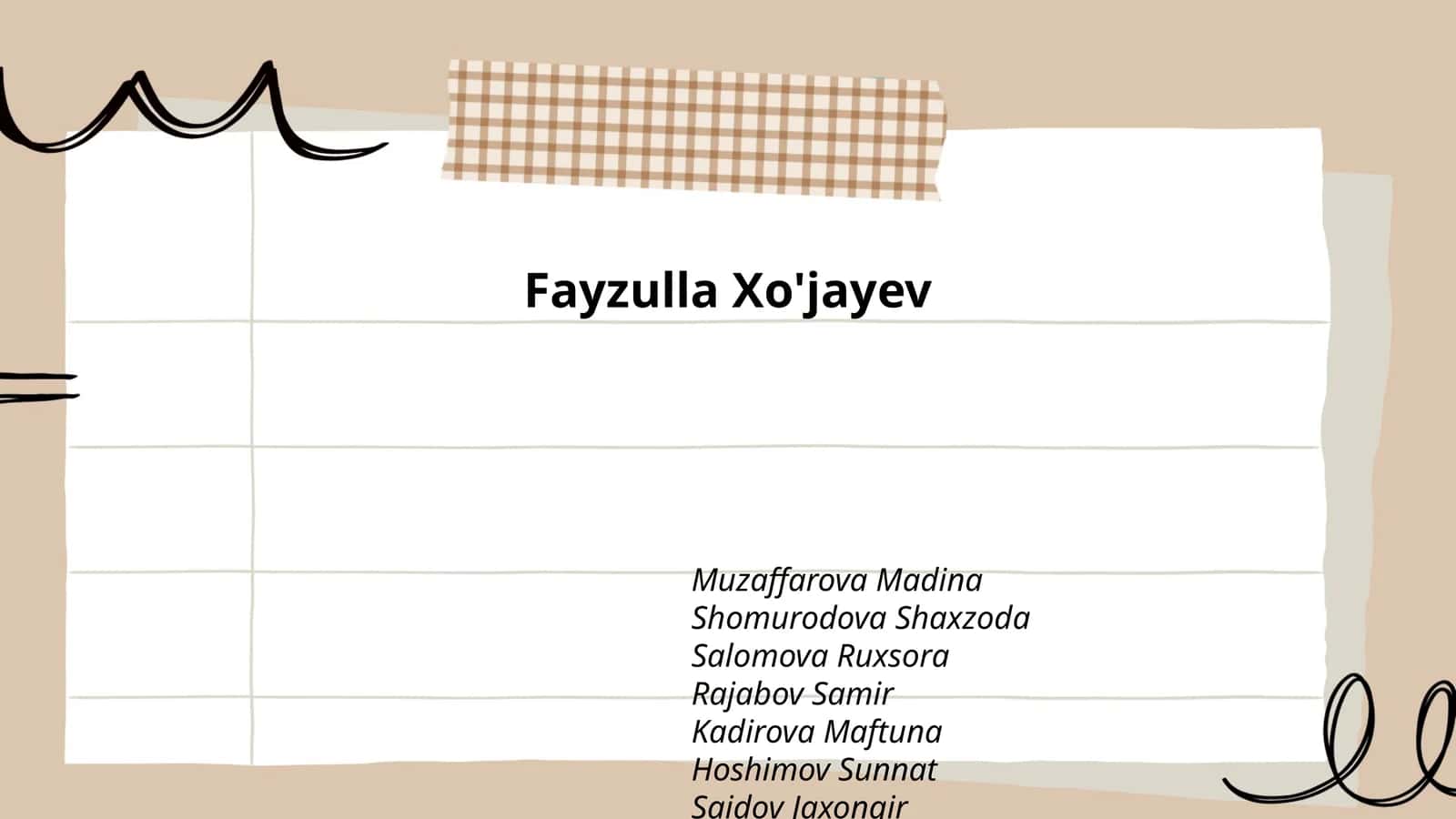 Fayzulla Xo'jayevning hayoti