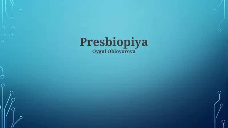 Presbiopiya