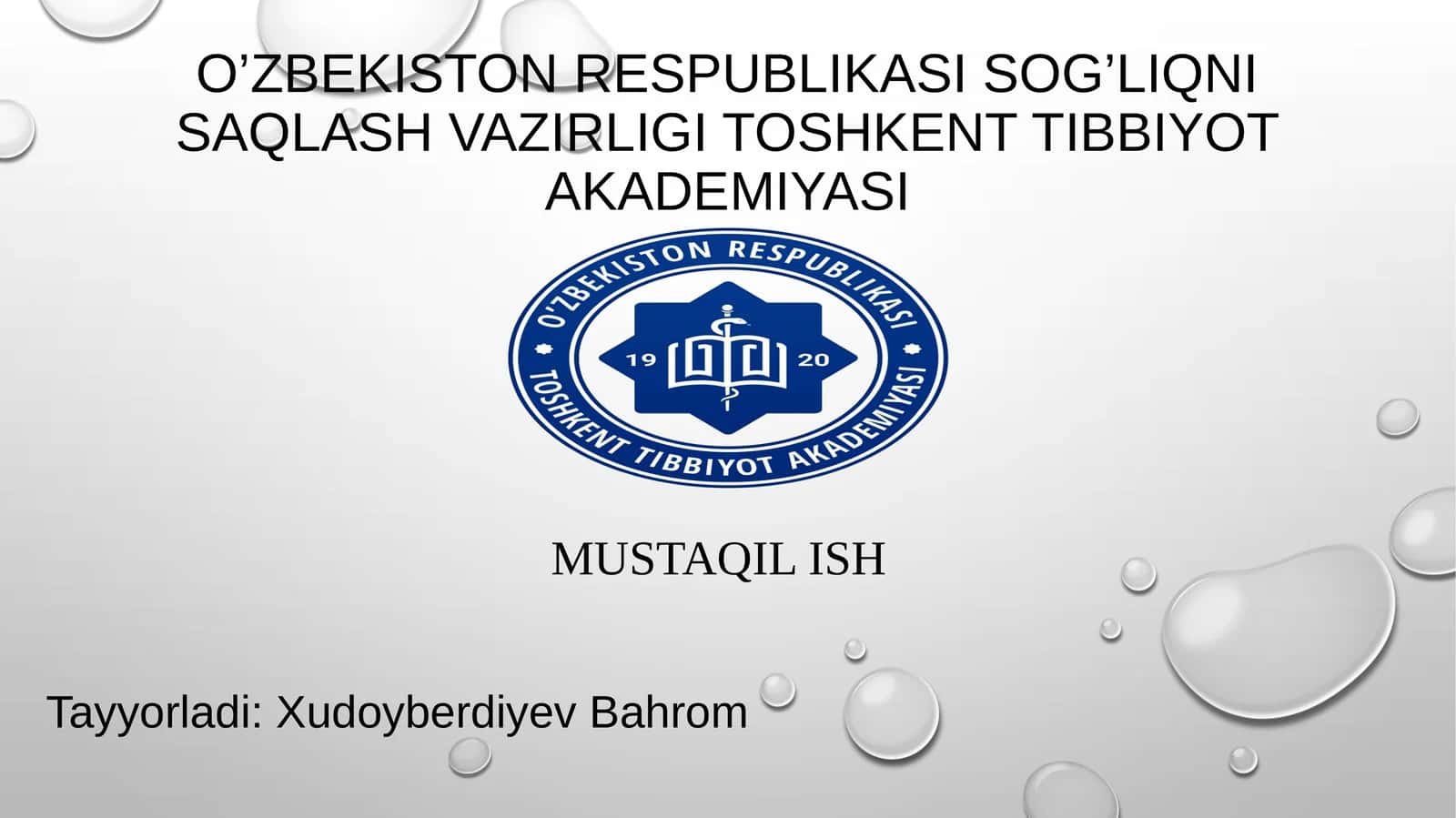 BO’YIN VA BOSH MUSHAKLARI,BO’YIN UCHBURCHAKLARI VA FASSIYALARI