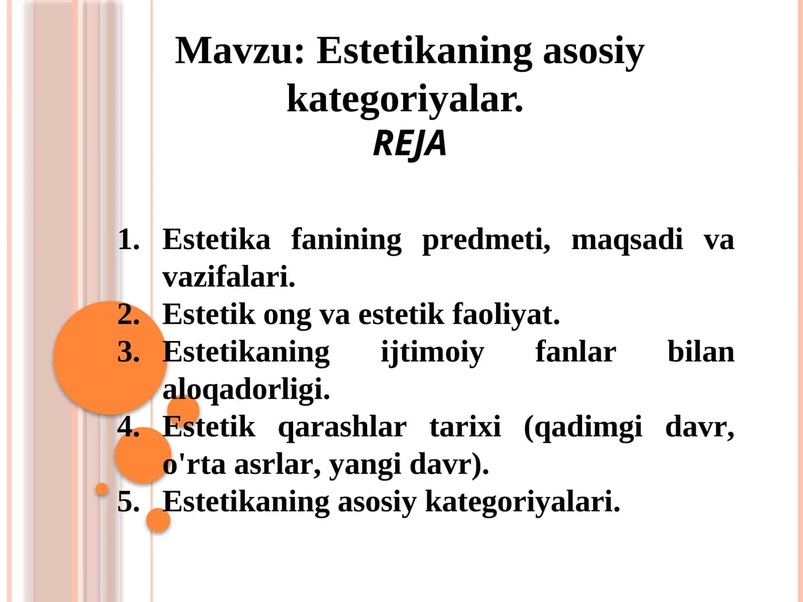 Estеtikаning аsоsiy kаtеgоriyalаri