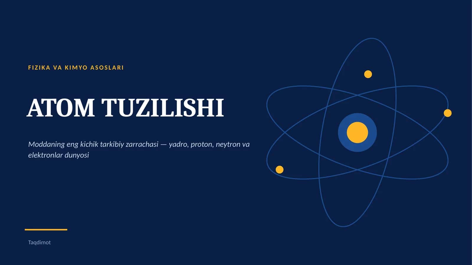 Atom tuzilishi
