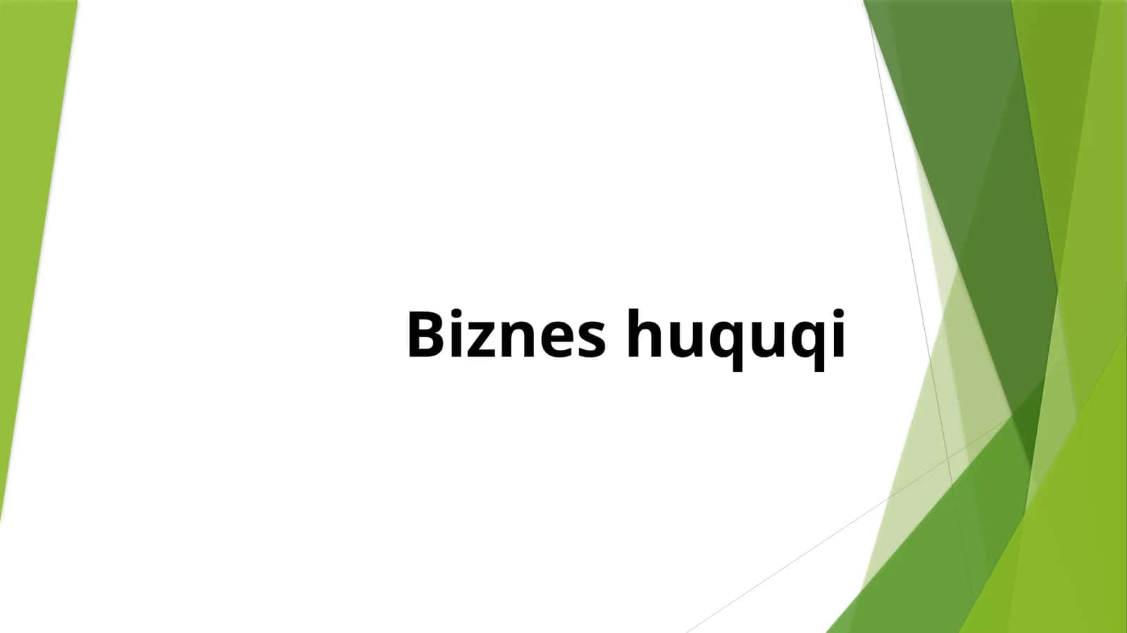 Biznes huquqi