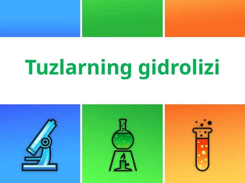 Tuzlarning gidrolizi.