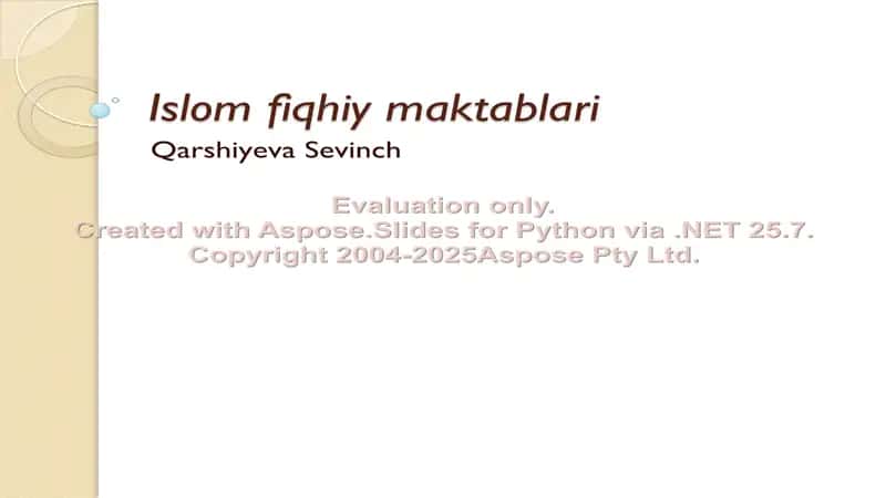 Islom fiqhiy maktablari