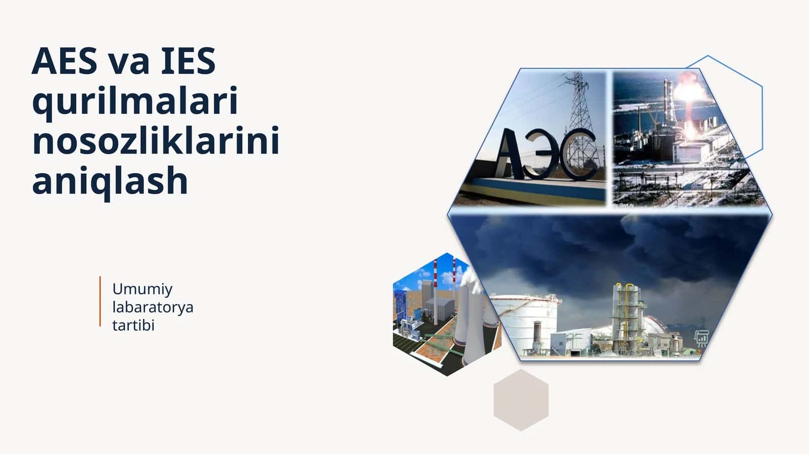 AES va IES qurilmalari no-sozliklarini aniqlash