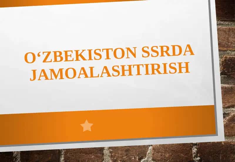 O‘zbekiston SSR da jamoalashtirish siyosati