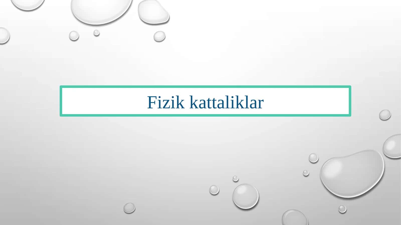 Fizik kattaliklar