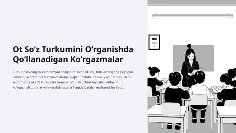 Ot Soʻz Turkumini Oʻrganishda Qoʻllanadigan Koʻrgazmalar