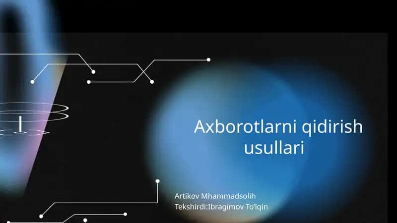 Internetda Ma'lumot Qidirish