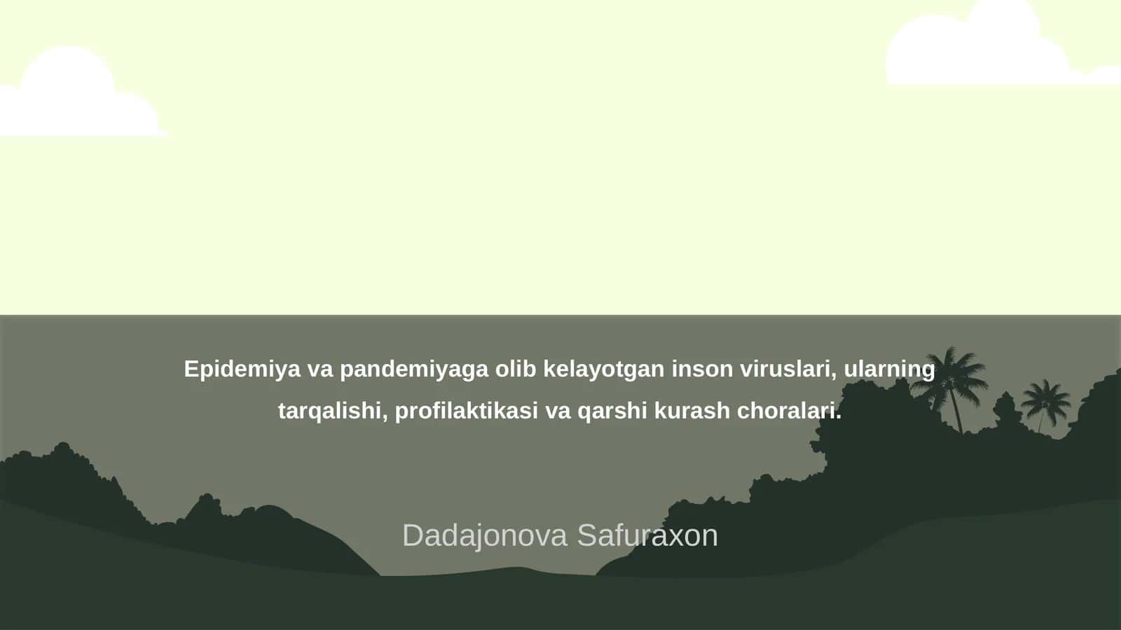 Dadajonova Safuraxon