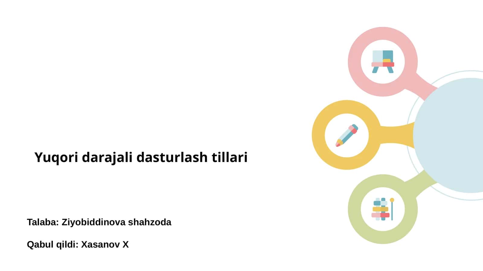 Yuqori darajali dasturlash tillari