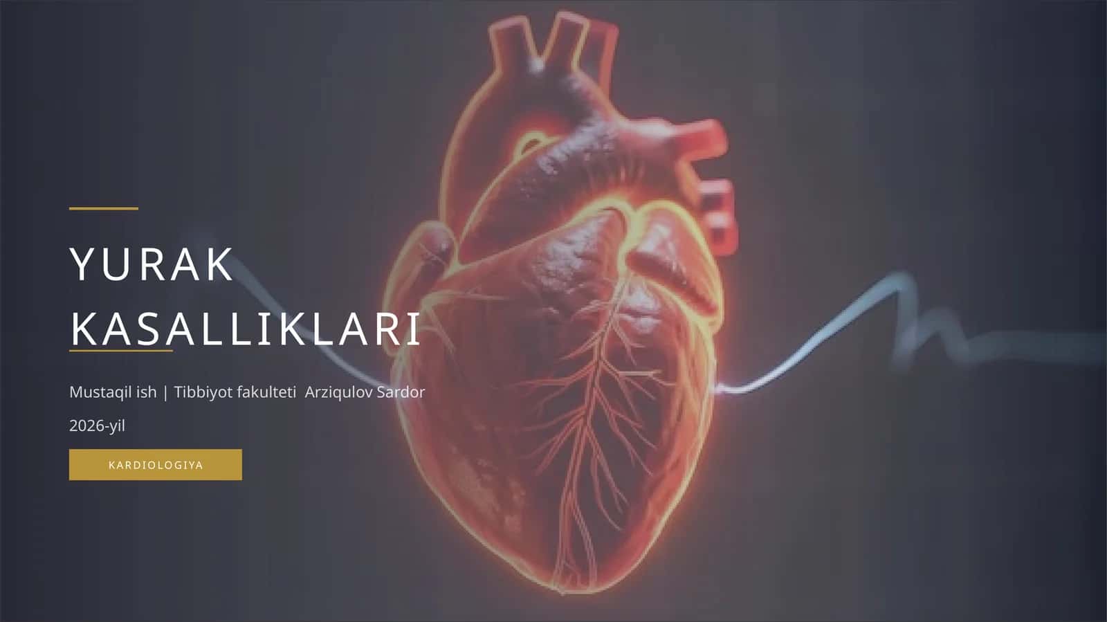 Tibbiyot talabalari uchun profissional mustaqil ish