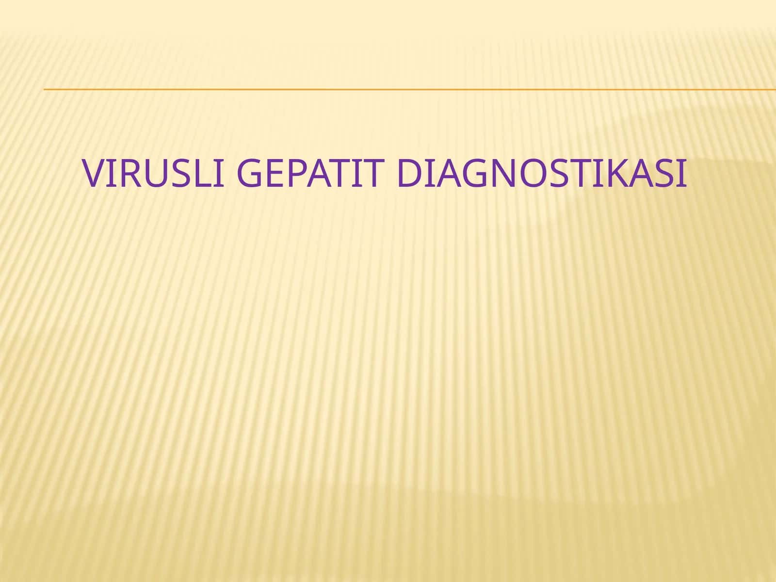 Virusli gepatit diagnostikasi
