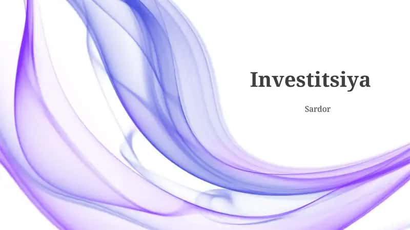 Investitsiya