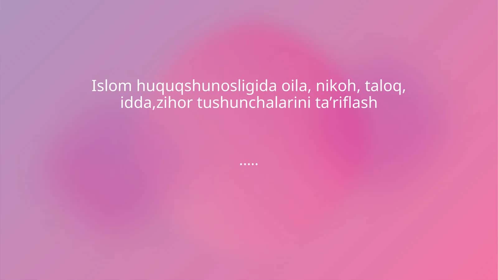 Oilaviy tuzilma