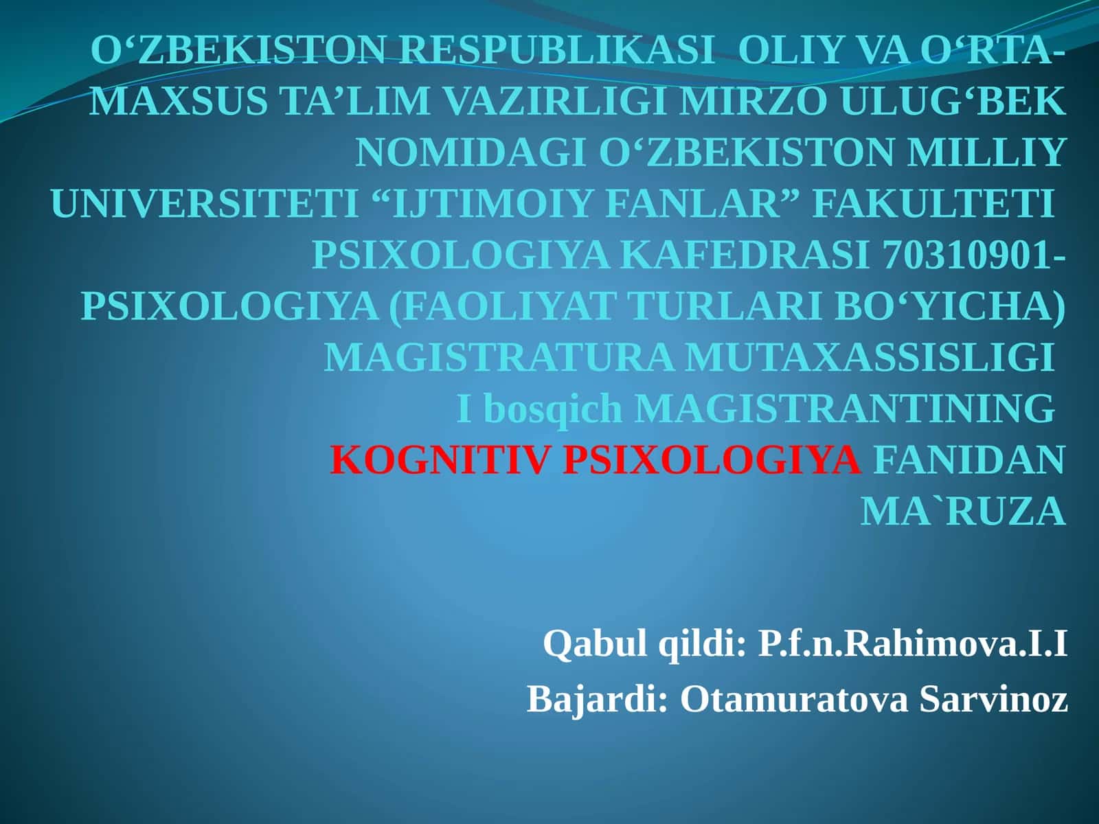 Idroknikognitiv psixologiya