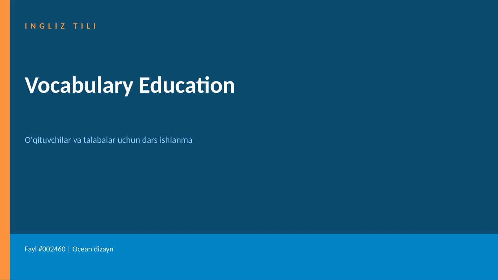 Vocabulary Education