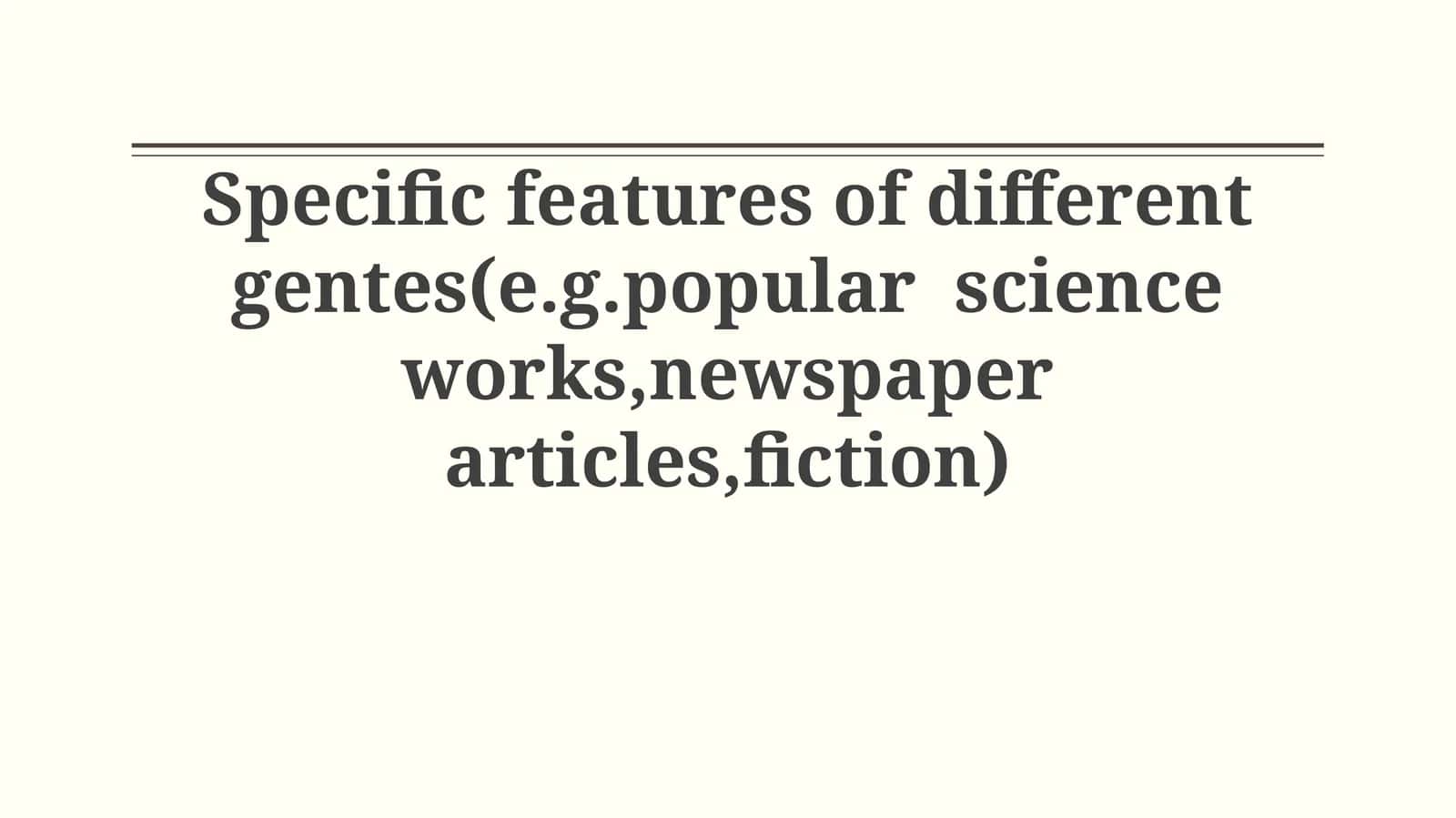 Genre Landscapes: Purpose, Structure, and Audience