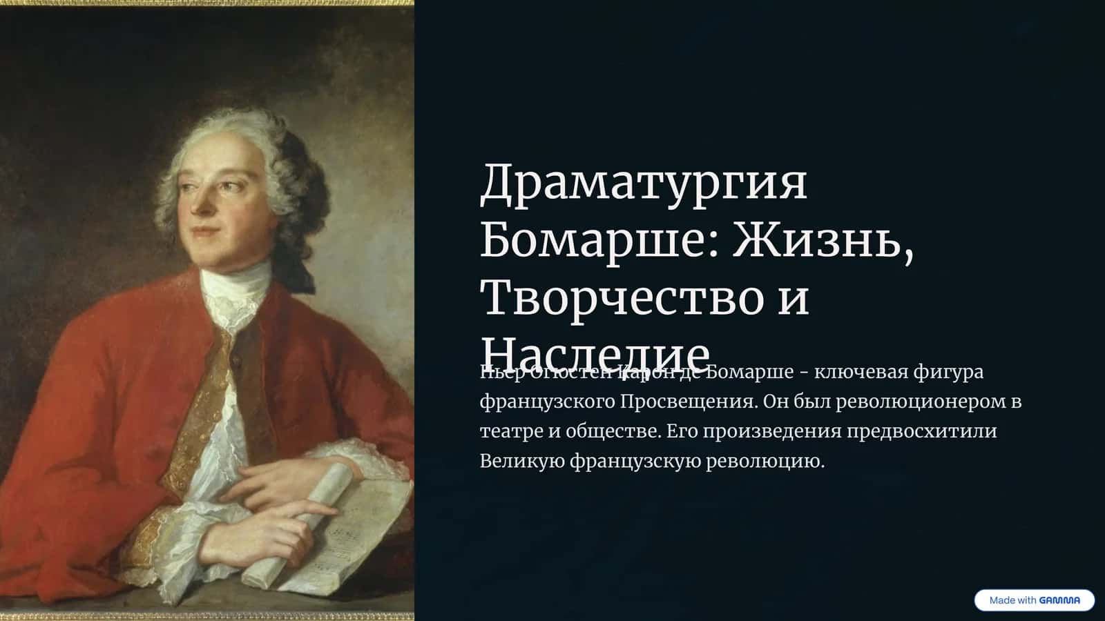 Драматургия Бомарше: Жизнь, Творчество и Наследие
