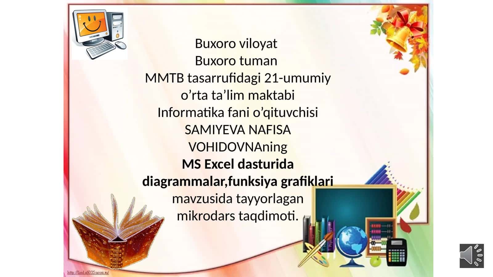MS Excel dasturida diagrammalar, funksiya grafiklari va undan ta'lim sohasida foydalanish metodikasi