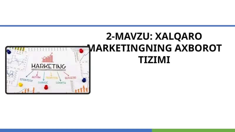 XALQAROMARKETINGNING AXBOROT TIZIMI