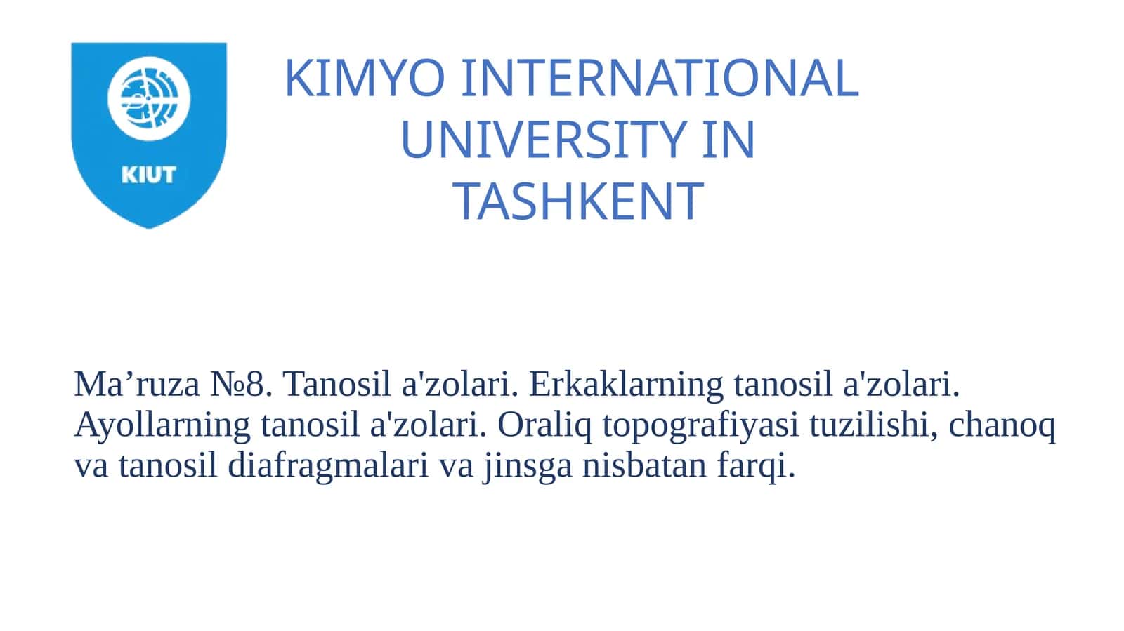 JINSIY A‘ZOLAR TIZIMI