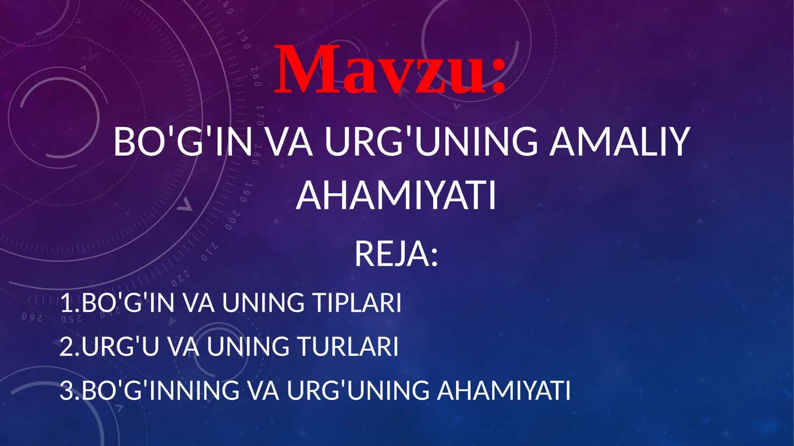 Bo'g'inva urg'uningamaliyahamiyati
