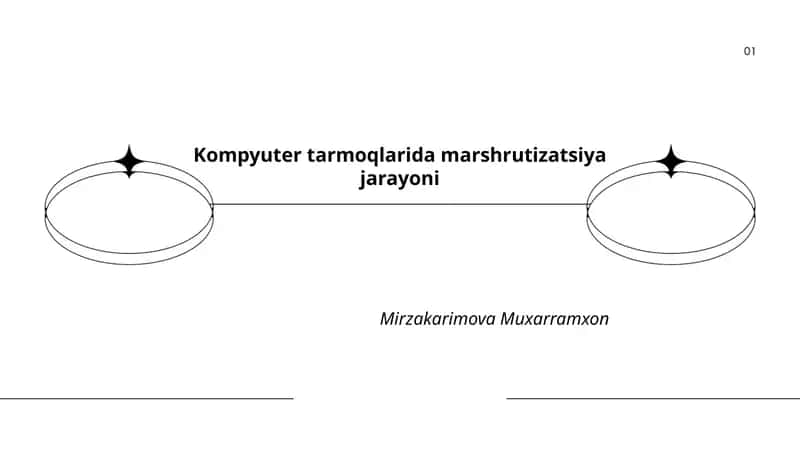 Kompyuter tarmoqlarida marshrutizatsiya jarayoni