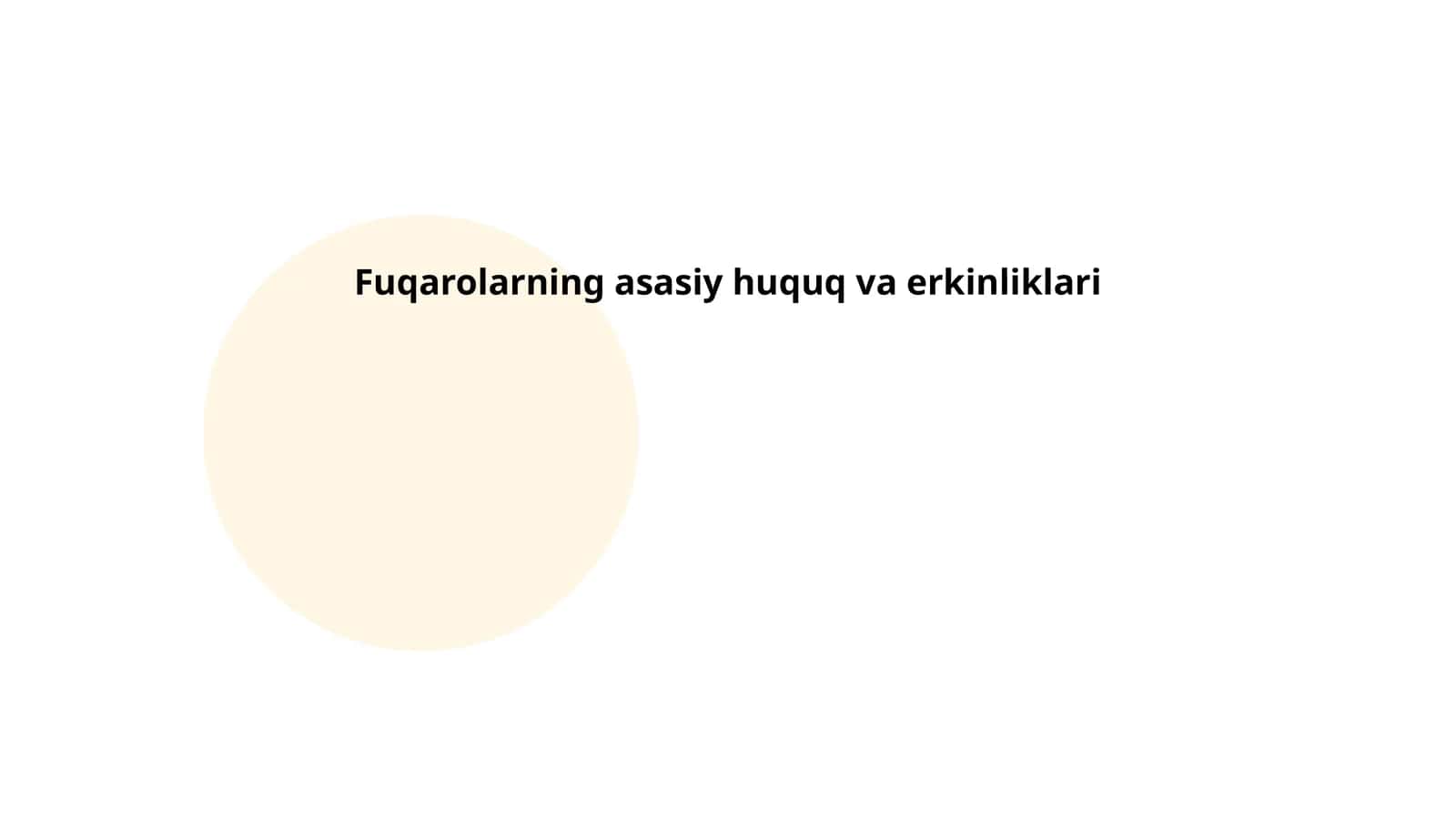 Fuqarolarning asasiy huquq va erkinliklari