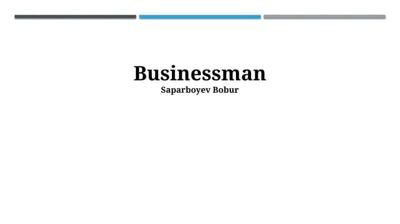 Businessman