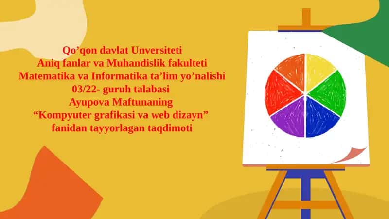 kompyuter grafikasi va web dizayn