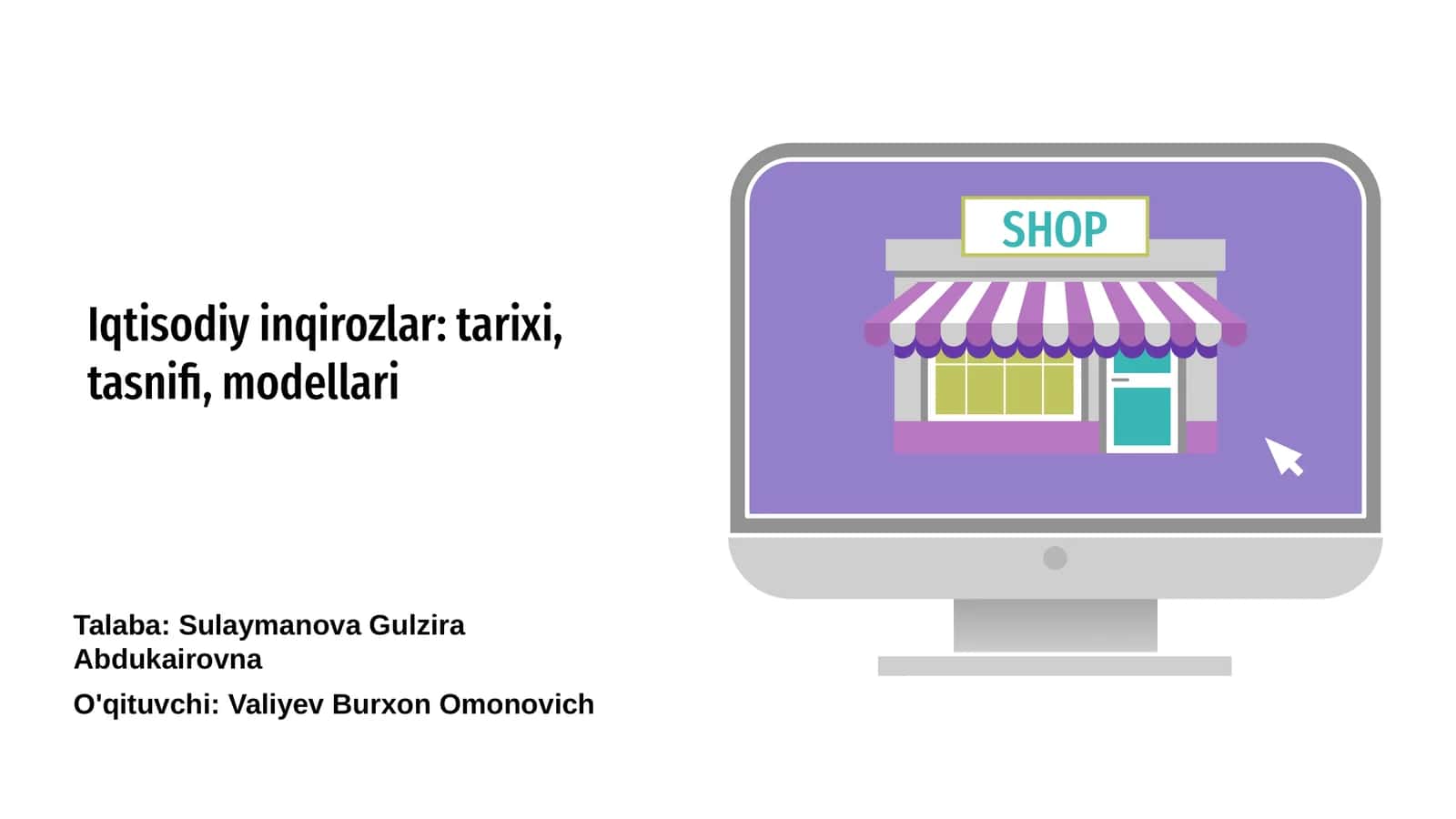 Iqtisodiy inqirozlar: tarixi, tasnifi, modellari
