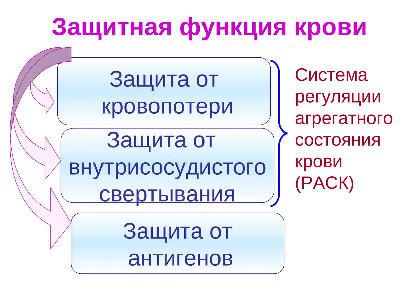 Система РАСК (Регуляция агрегатного состояния крови)
