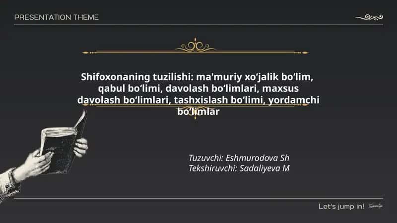 Shifoxona Tuzilishi