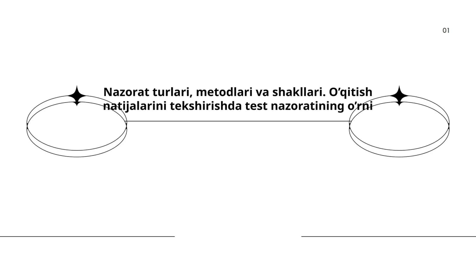 Nazorat turlari, metodlari va shakllari. O’qitish natijalarini tekshirishda test nazoratining o’rni