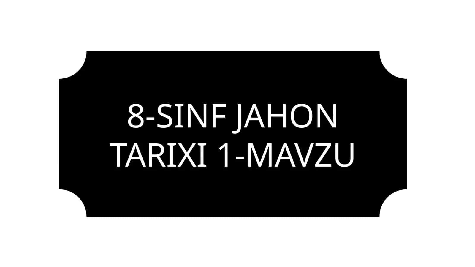 8-sinf Jahon tarixi fanidan Ochiq rads uchun metodlar jamlanmasidan iborat taqdimot