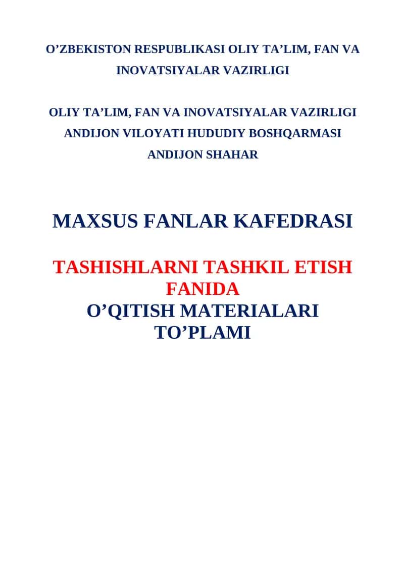 Tashishlarni tashkil etish