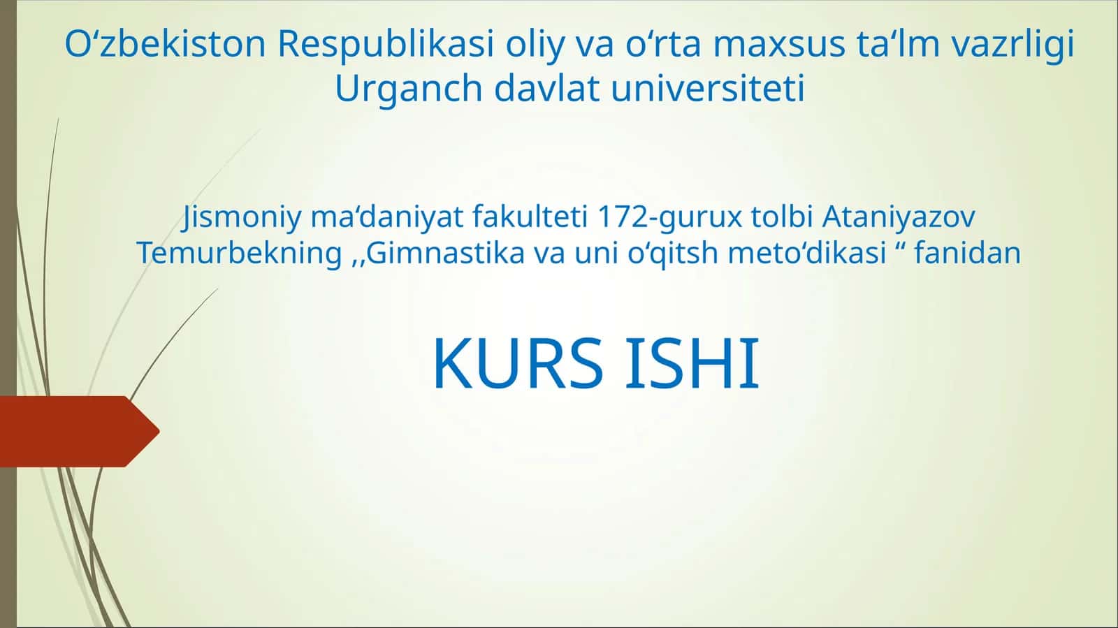 Umum rivojlantiruvchi va maxsus rivojlantiruvchi mashqlar
