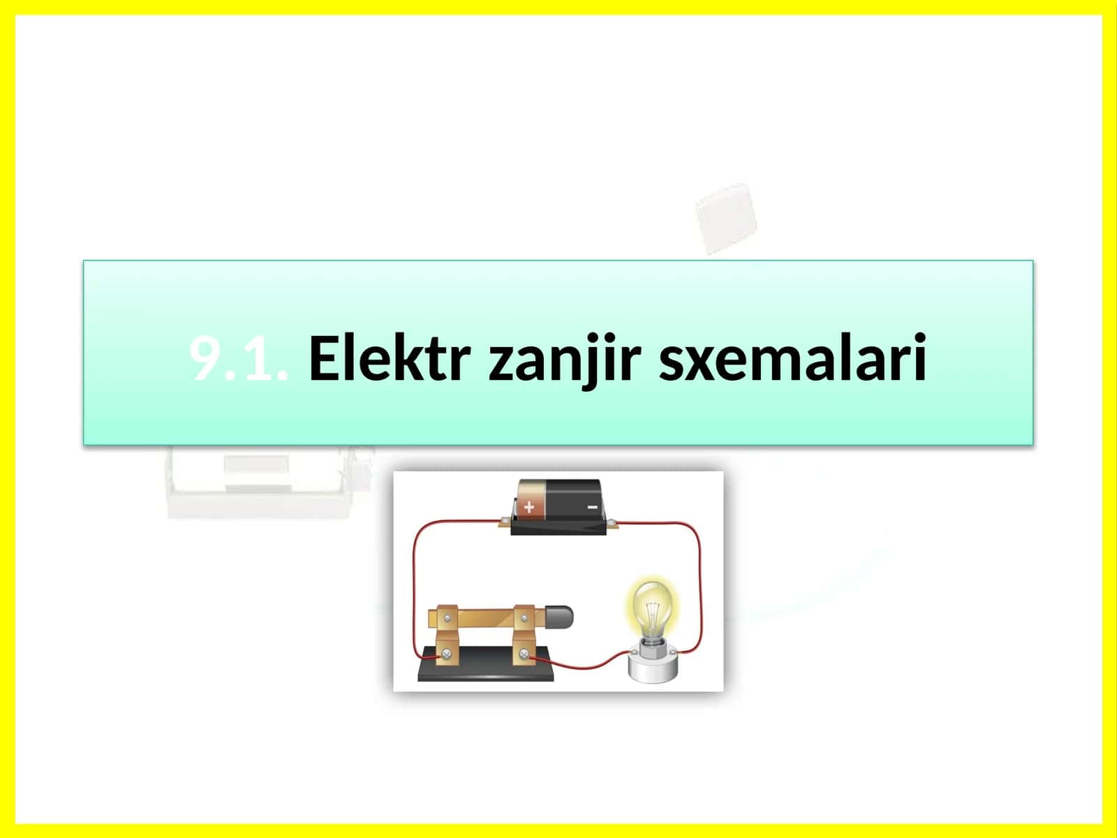 Elektr zanjir sxemalari