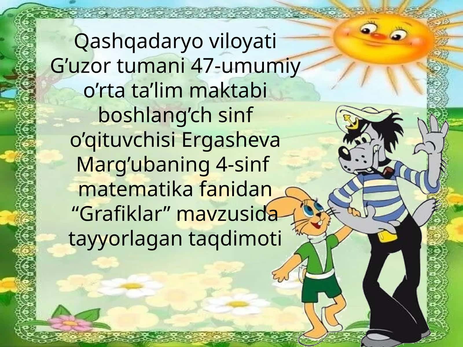 4-sinf Matematika Grafiklar taqdimot
