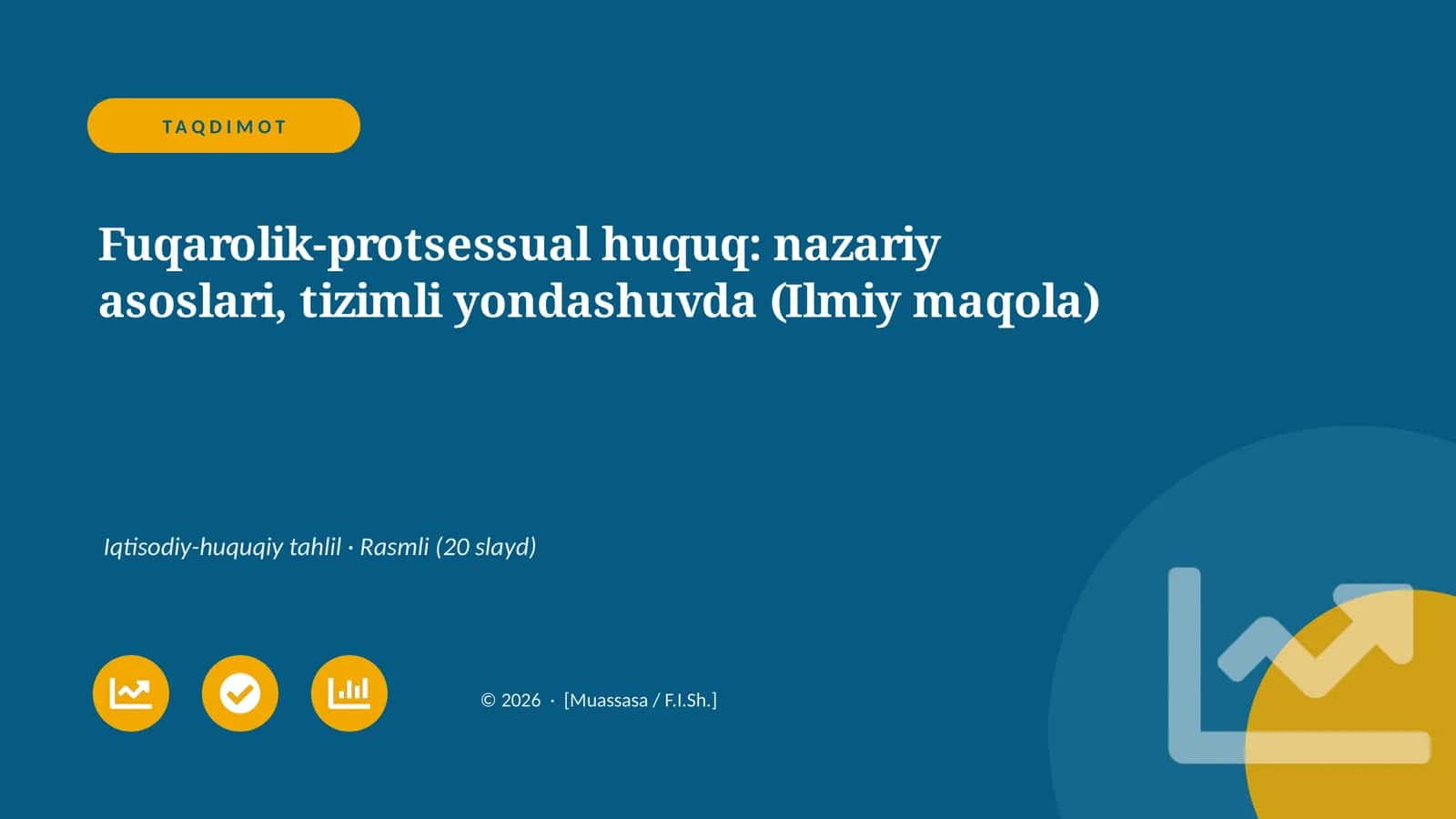 Fuqarolik-protsessual huquq: nazariy asoslari, tizimli yondashuvda (Ilmiy maqola)