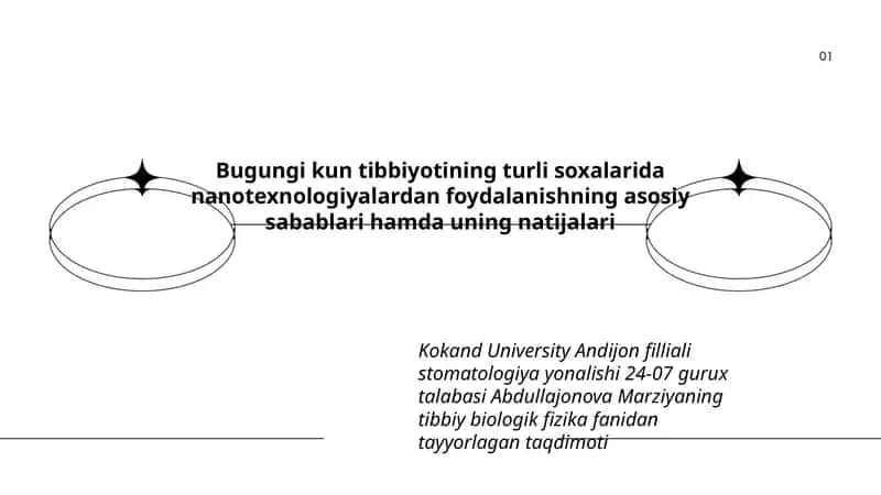 Tibbiy biologik fizika fanidan tayyorlagan taqdimoti