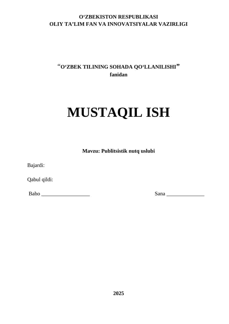 publitsistik nutq uslubi