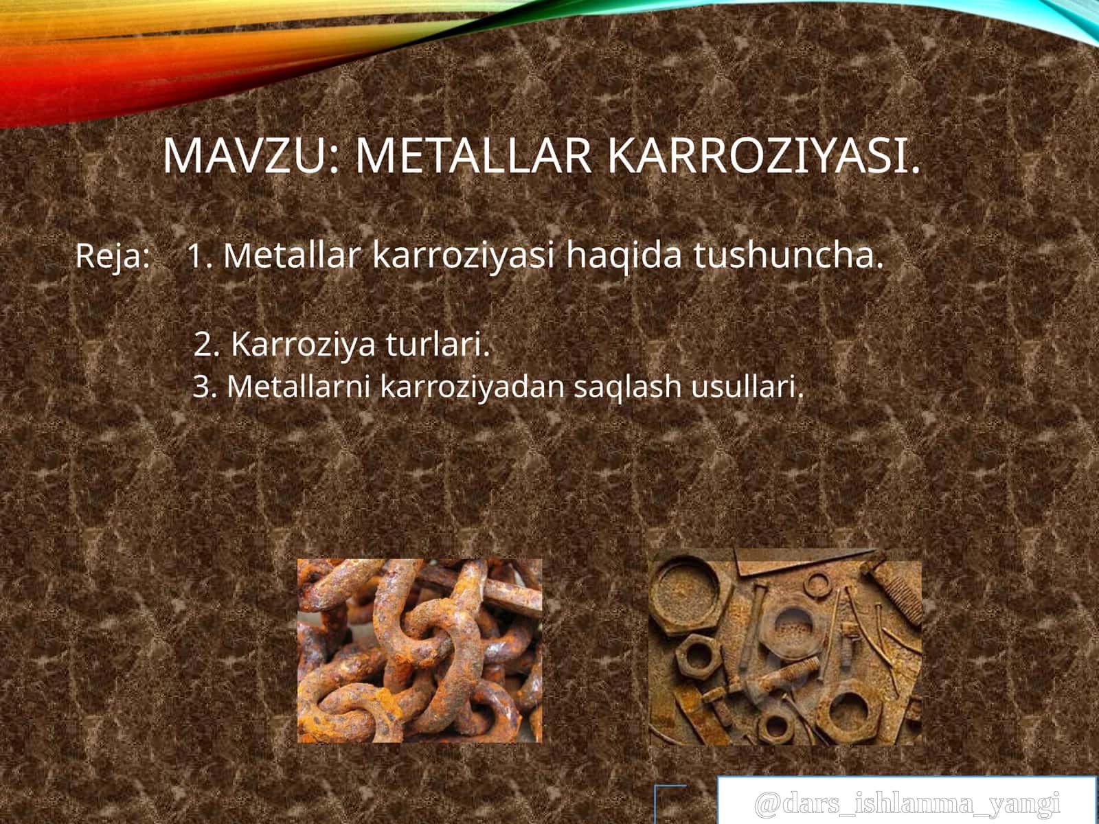 metallar karroziyasi