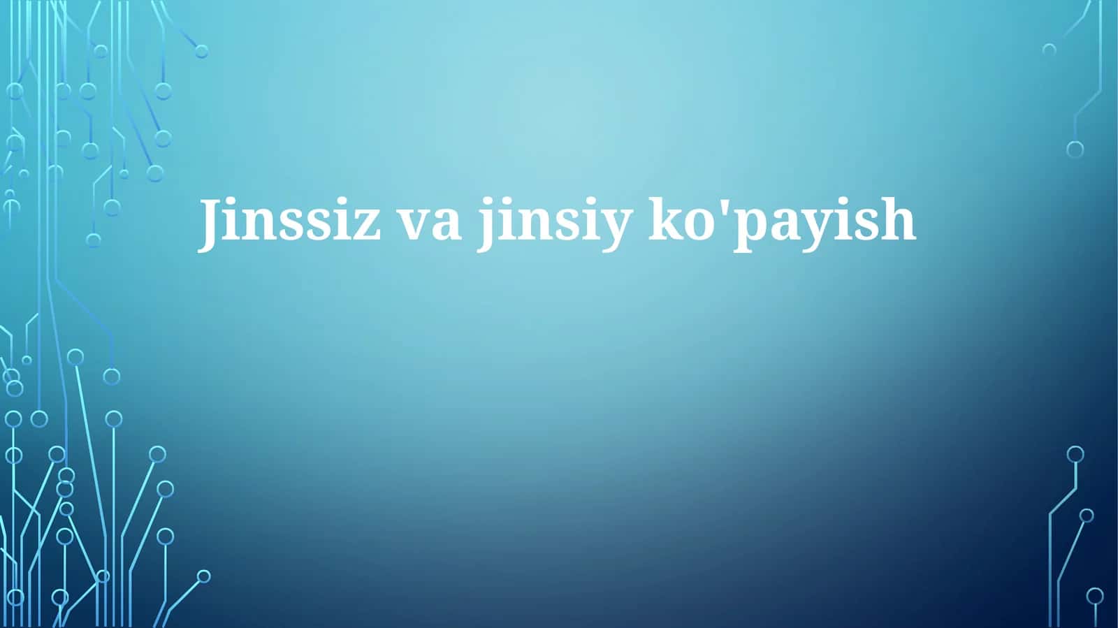 Jinssizvajinsiyko'payish